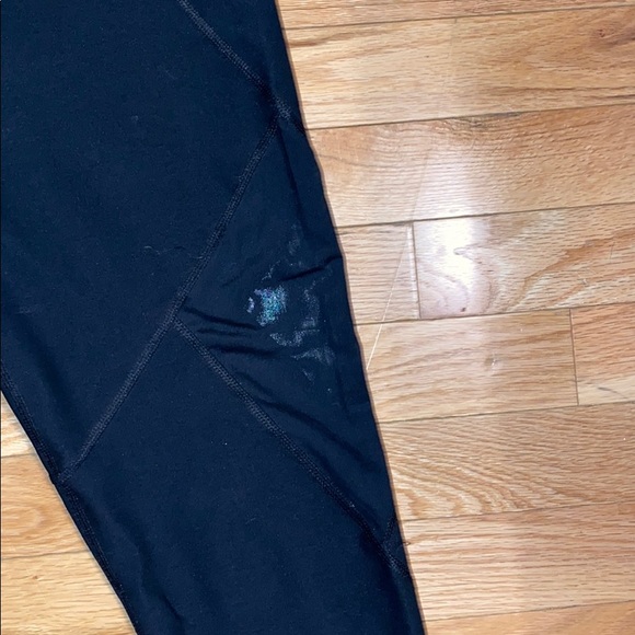 Cropped mesh black leggings - Picture 2 of 6